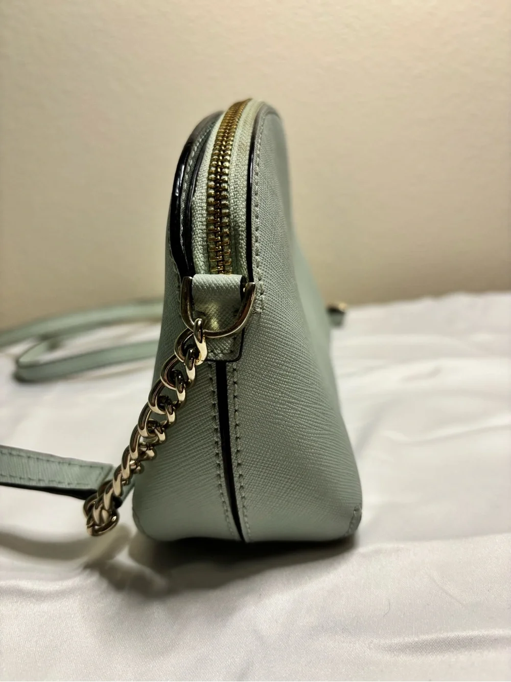 kate spade Perry Saffiano Leather Dome Crossbody